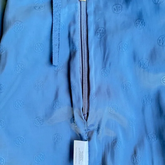 Tory Burch Blue Leather Skirt - Picture 4 of 7